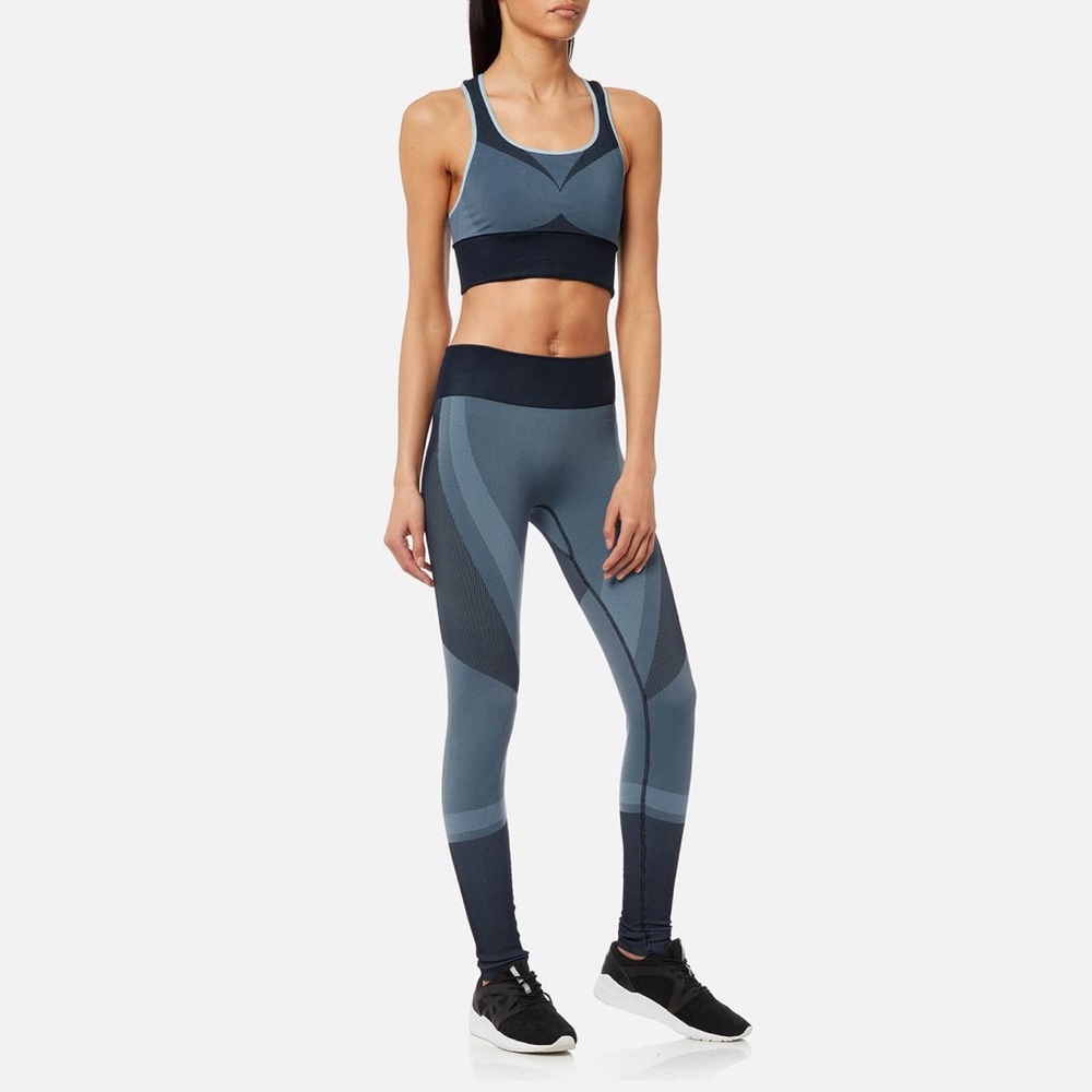 Varley blue multi jacquard leggings S